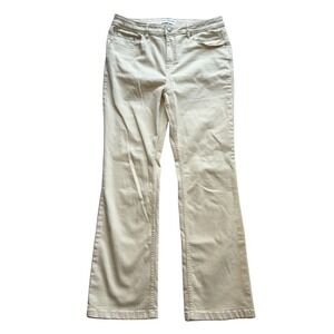 Marc New York Jeans Womens 14 Cream Off White Flare Leg Denim Pants Mid Rise